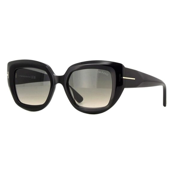 New TOM FORD Saltzman Black Square FT1192/S 01B Sunglasses Women - Picture 1 of 4